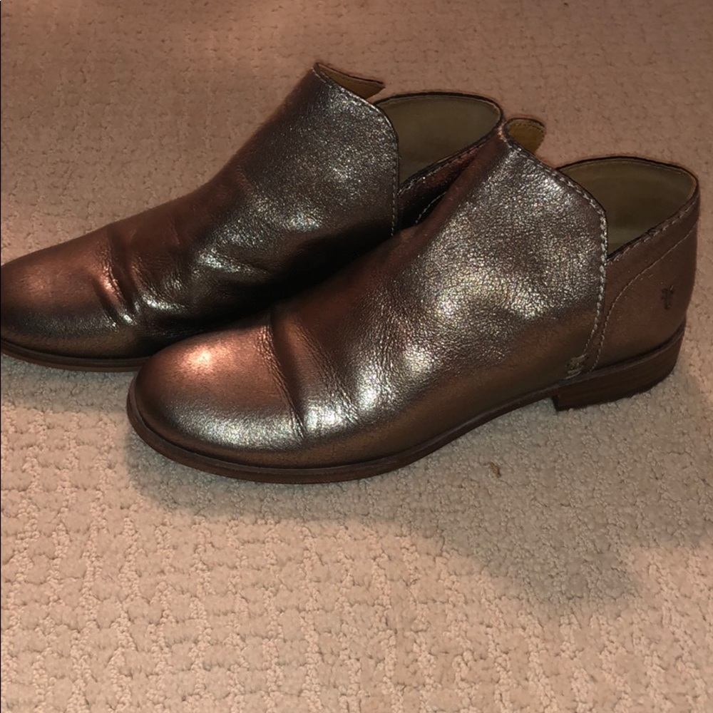 Frye Pewter Booties